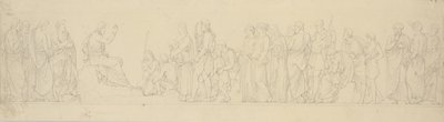 Bergpredigt. Frieskomposition mit Studie zu abweichendem Relief in der Schlosskirche von H.W. Bissen