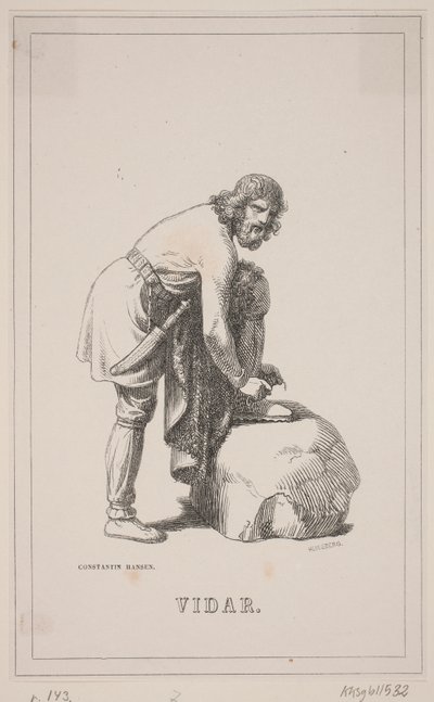 Vidar. Illustration zu Fabricius