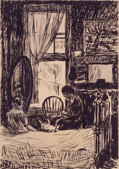 (Figuren vor Fenster) von H. Lyman Sayen