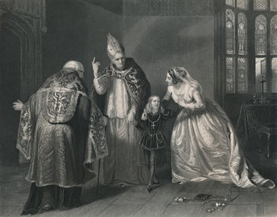 Königin Elizabeth und der Herzog von York. König Richard III., um 1870 von H. Robinson