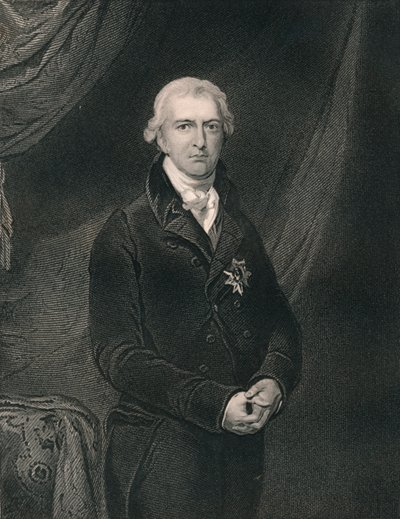 Robert Banks Jenkinson, Earl of Liverpool, um 1820, Mitte 19. Jahrhundert von H. Robinson