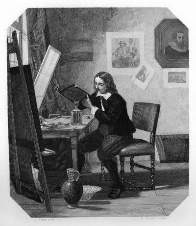 Cornelis Visscher, niederländischer Kupferstecher des 17. Jahrhunderts, ca. 1870 von H. Sluyter