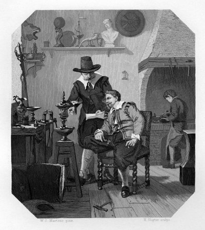 Paulus und Adam van Vianen, niederländische Silberschmiede, ca. 1870 von H. Sluyter