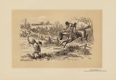 Jagdszenen, Nr. 9, Achtung von Hablot Knight (1815 92) Browne