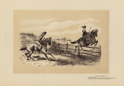 Jagdszenen, Nr. 3, Folge meinem Anführer, oder? von Hablot Knight (1815 92) Browne