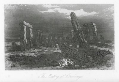 Londons Straßen: Das Treffen bei Stonehenge von Hablot Knight (1815 92) Browne