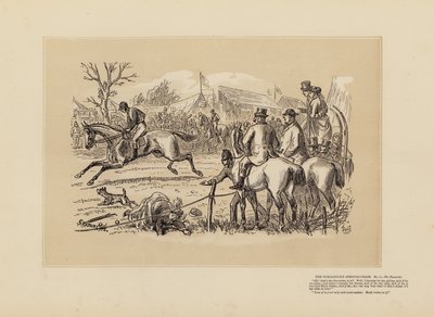Das Tumbletown-Steeple-Chase, Nr. 1, Der Favorit von Hablot Knight (1815 92) Browne