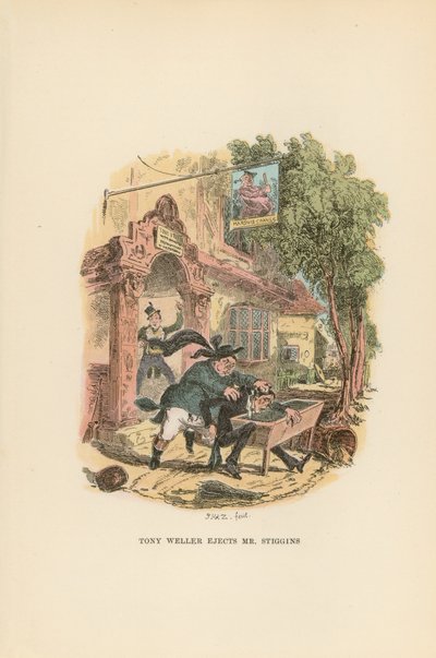 Illustration für Pickwick-Papiere von Hablot Knight Browne
