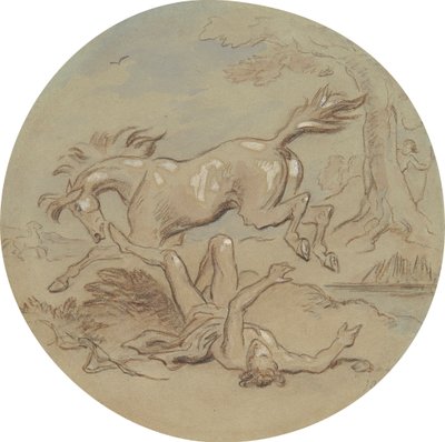 Eines von achtzehn Designs für eine Serie von Platten, die Venus und Adonis illustrieren von Hablot Knight Browne