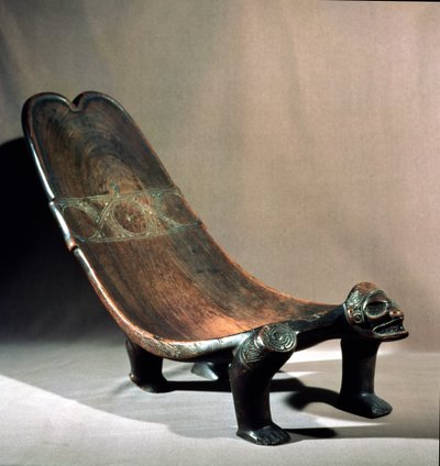 Duho Zeremoniensitz, Taino, Republik Haiti, 15. Jahrhundert von Haitian School