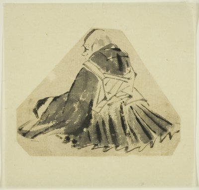 Skizze eines Priesters von Hanabusa Itcho