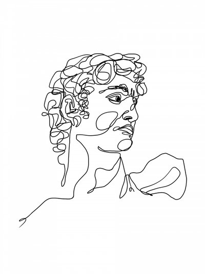David Linienkunst von Hanna Lee Tidd