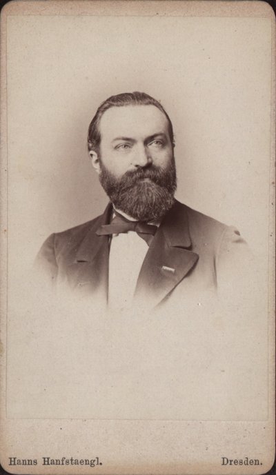 Porträt des Cellisten und Komponisten Friedrich Grützmacher 1832-1903, ca. 1865 von Hanns Hanfstaengl