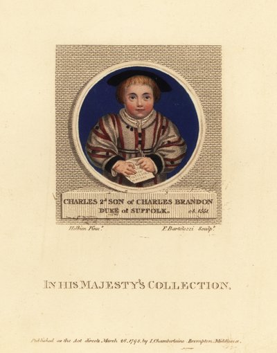 Charles Brandon, 3. Herzog von Suffolk von Hans (after) Holbein the Younger