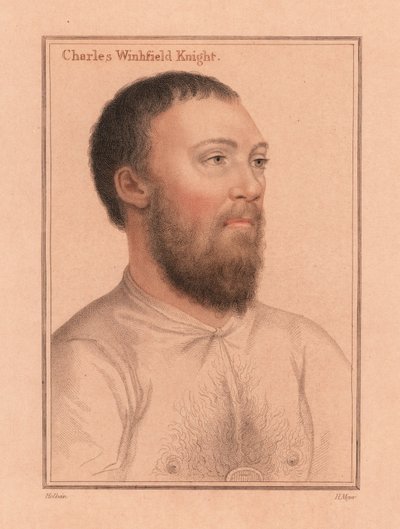 Charles Wingfield von Kimbolton Castle, 1812 (Gravur) von Hans (after) Holbein the Younger