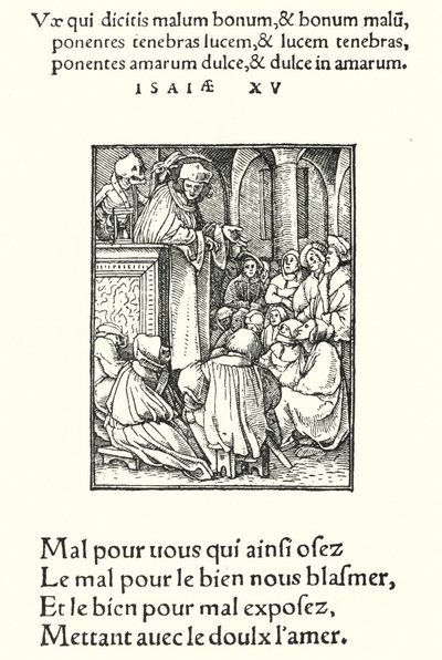 Der Prediger (Gravur) von Hans (after) Holbein the Younger