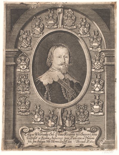 Hans Krabbe zu Søgaard. Aus einer Leichenpredigt 1648 von Hans Andreas Greys