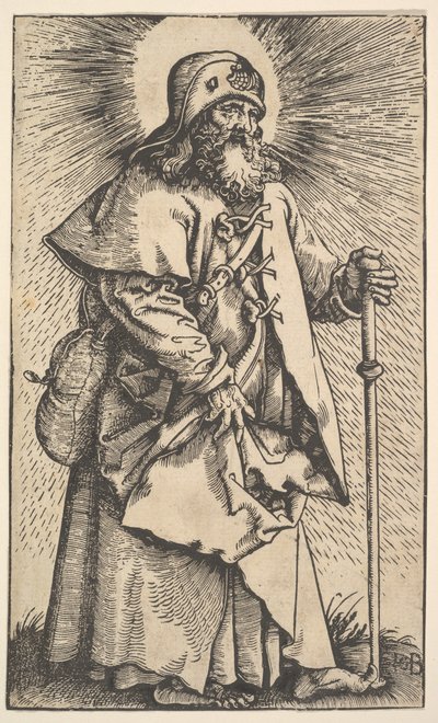 Der heilige Jakobus der Ältere, aus Christus und die Apostel (1519) von Hans Baldung
