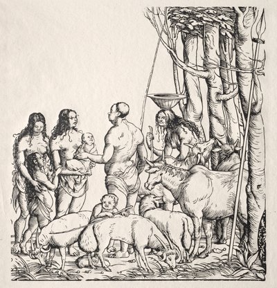 Hottentotten mit Herde von Hans Burgkmair
