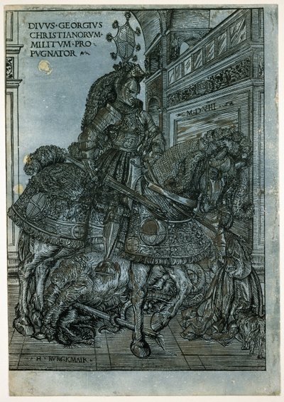 St. Georg zu Pferd, 1508 von Hans Burgkmair