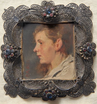 Frauenkopf. Miniatur aus der Sammlung Loewe von Hans Canon