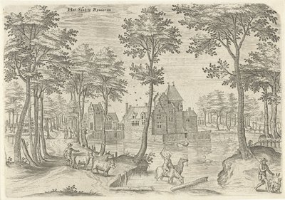 Ansicht des Schlosses von Rivieren von Hans Collaert (I)