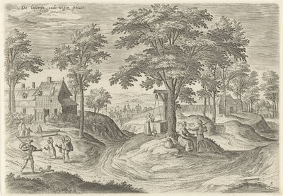 Ansicht des Leprosenhauses von Scheut
Ansichten aus der Umgebung von Brüssel (Serientitel) von Hans Collaert (I)