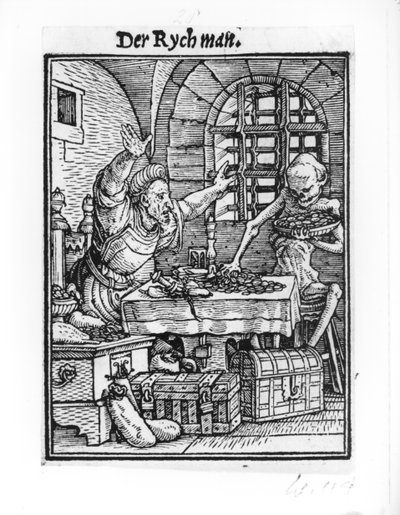 Der Tod und der Reiche, aus 