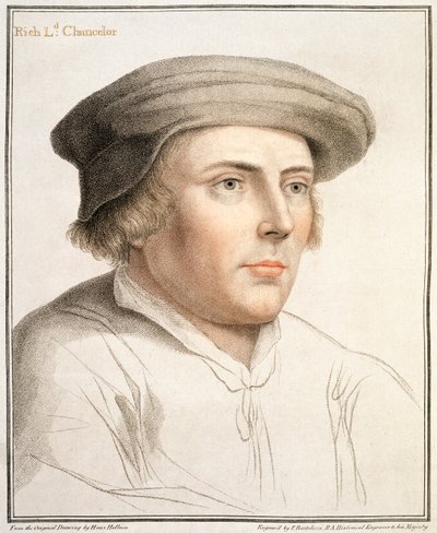 Richard Rich, erster Baron Rich (um 1496-1567) graviert von Francesco Bartolozzi (1727-1815) von Hans Holbein der Jüngere