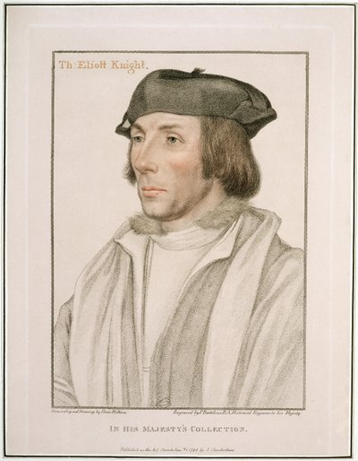 Sir Thomas Elyot (ca. 1490-1546), graviert von Francesco Bartolozzi, 1794 von Hans Holbein der Jüngere