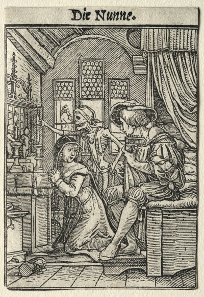 Totentanz: Die Nonne von Hans Holbein the Younger