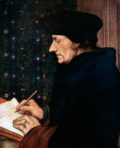 Desiderus Erasmus 1497-1543, niederländischer Humanist und Gelehrter von Hans Holbein der Jüngere