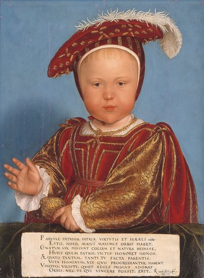 Edward, Prinz von Wales, später König Eduard VI. von Hans Holbein the Younger