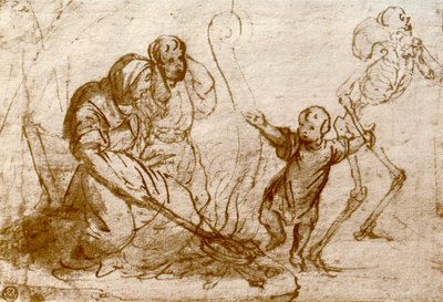 Studie für das Kind im Totentanz, 1913 von Hans Holbein der Jüngere