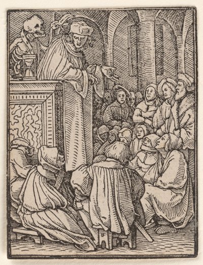 Der Geistliche, aus dem „Totentanz“ von Hans Holbein the Younger