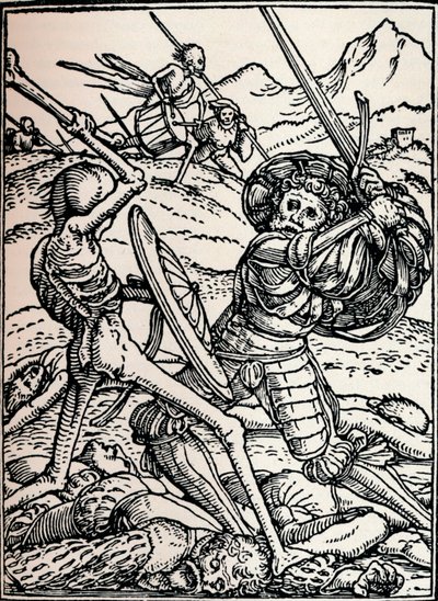 Der Ritter und der Tod, 1538, 1917 von Hans Holbein der Jüngere