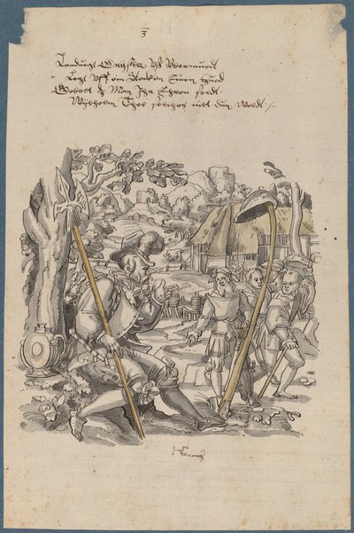 Wilhelm Tell verweigert die Ehre des Hutes von Gouverneur Gessler von Hans Kaspar Lang the Elder