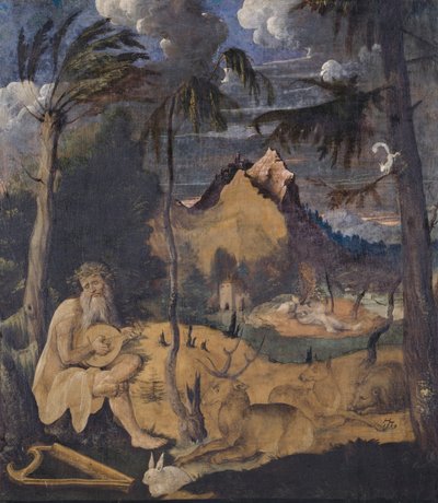 Orpheus unter den Tieren, 1519 von Hans Leu