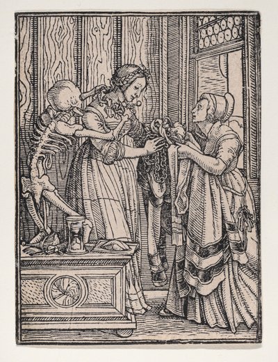 Die Gräfin, aus Der Totentanz, ca. 1526, veröffentlicht 1538 von Hans Lützelburger