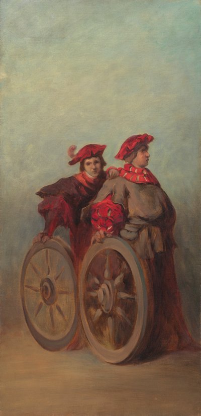 Entwurf zum Festzug 1879 - Zwei Wagnergesellen von Hans Makart