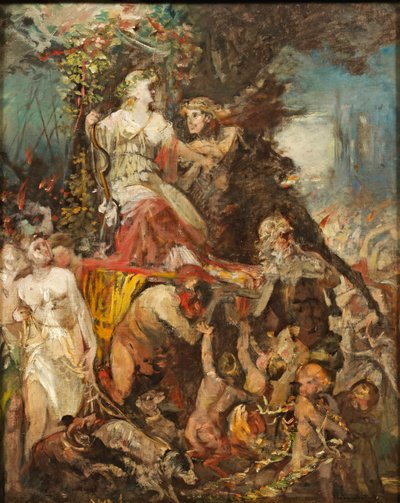 Triumphzug der Diana mit Bacchus von Hans Makart