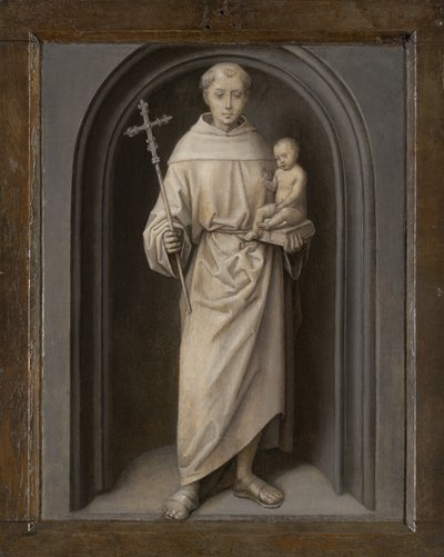 Der heilige Antonius von Padua, 1485-90 von Hans Memling