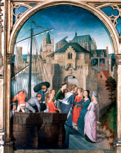 St. Ursula-Schrein, Ankunft in Köln, 1489 von Hans Memling