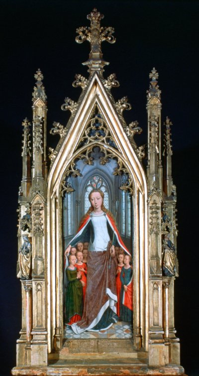 Schrein der Heiligen Ursula, Heilige Ursula und die heiligen Jungfrauen, 1489 von Hans Memling