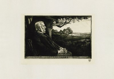Porträt des Komponisten Johan Peter Emilius Hartmann 1805-1900, 1897 von Hans Nikolaj Hansen