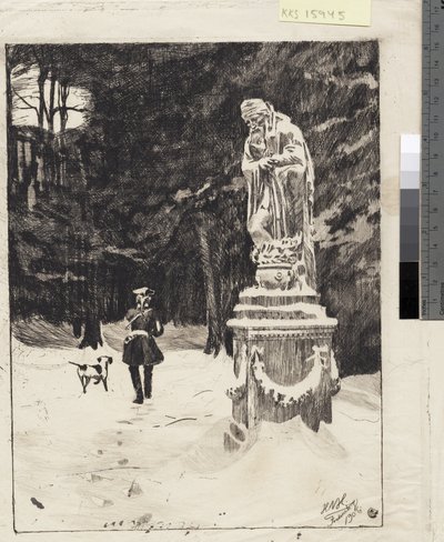 Winter. Schlosspark Fredensborg von Hans Nikolaj Hansen