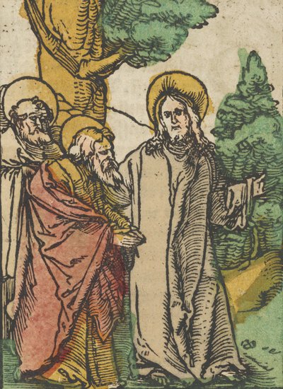 Christus spricht zu den Jüngern, 5, aus Das Plenarium von Hans Schäufelein the Elder
