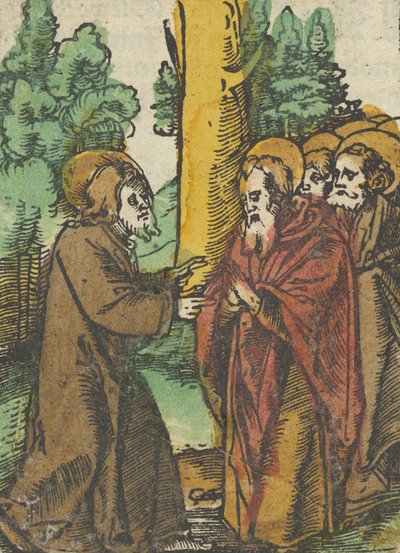 Christus lehrt die Jünger, 1, aus Das Plenarium, 1517 von Hans Schäufelein the Elder