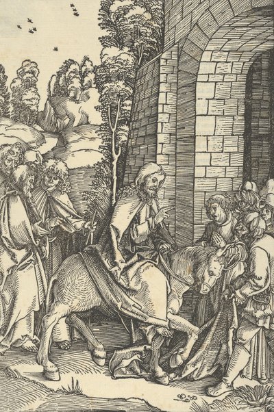 Der Einzug in Jerusalem, aus Speculum passionis domini nostri Ihesu Christi von Hans Schäufelein the Elder