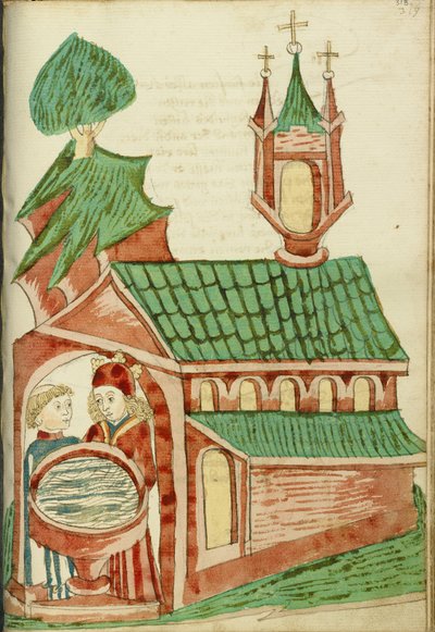 Josaphat und ein Priester nahe einer Taufkirche von Hans Schilling